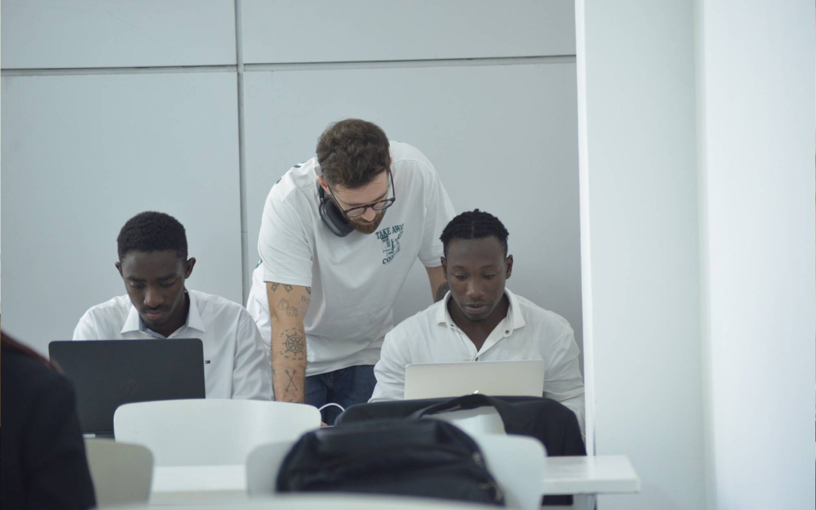Portrait d'un étudiant de l'ISD en classe