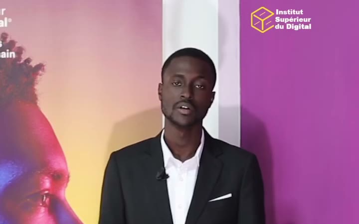 Lacina Fofana, étudiant à l'ISD, pendant son témoignage