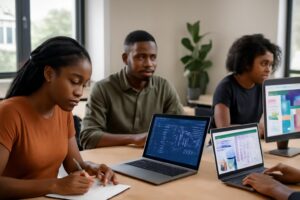 Formation Tronc Commun Abidjan — Étudiants ISD en cours pratique
