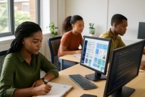Formation Data Science Abidjan — Étudiants ISD en cours pratique