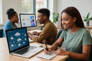 Formation Cloud Computing Abidjan — Étudiants ISD en cours pratique