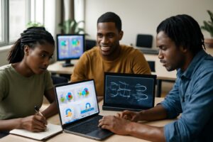Formation Cybersécurité Abidjan — Étudiants ISD en cours pratique