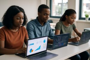 Formation Tronc Commun Abidjan — Étudiants ISD en cours pratique