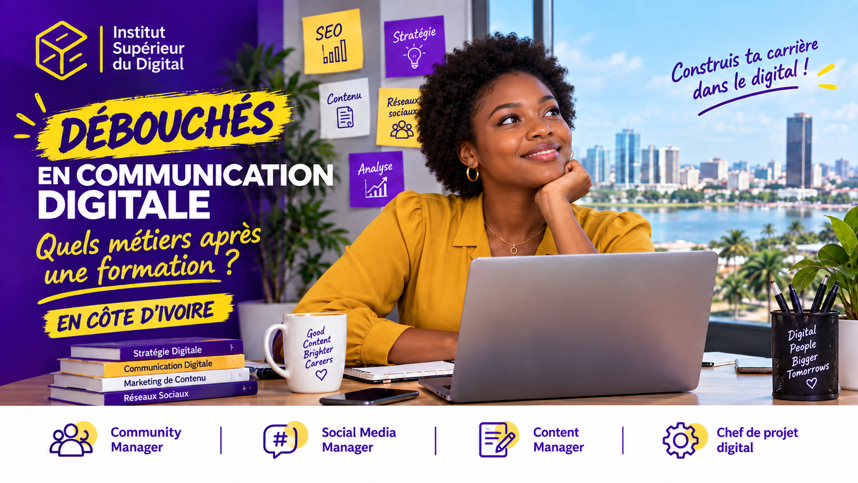Débouchés en Communication Digitale en Côte d’Ivoire : quels métiers après une formation ?
