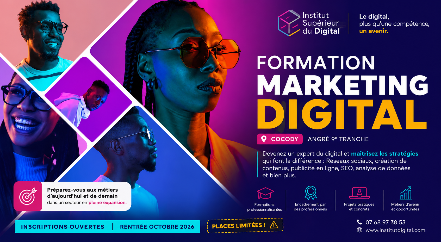 Formation marketing digital à Cocody : développez les compétences recherchées par les entreprises