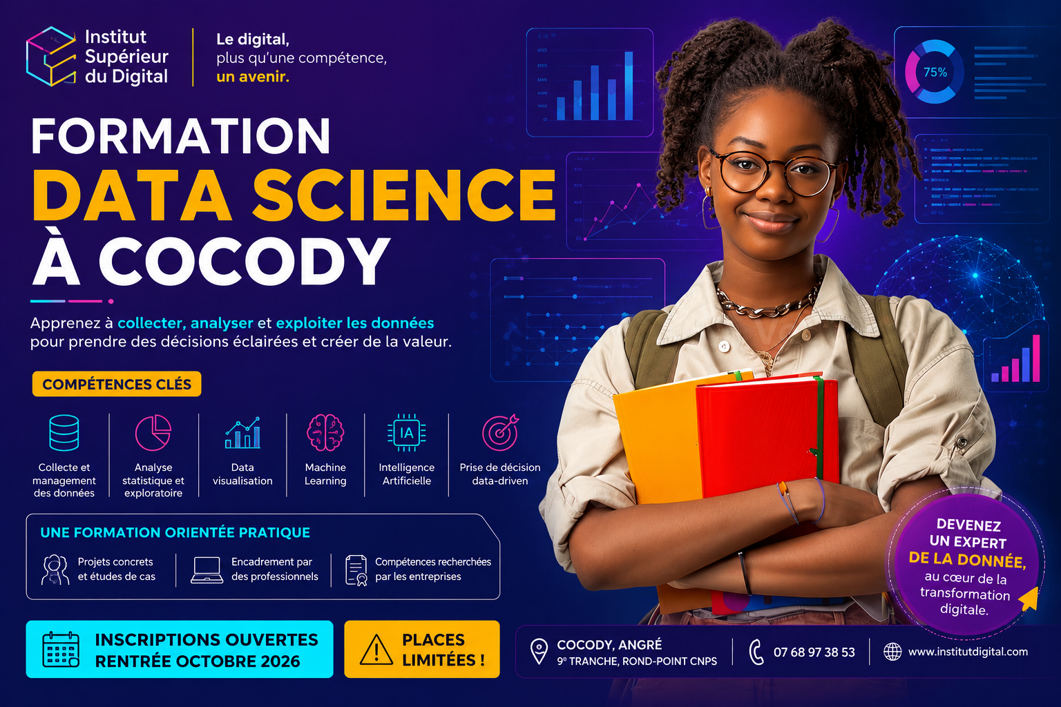 Formation Data Science à Cocody : développez les compétences pour exploiter la puissance des données